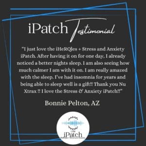iPatch Stress & Anxiety Testimonial
